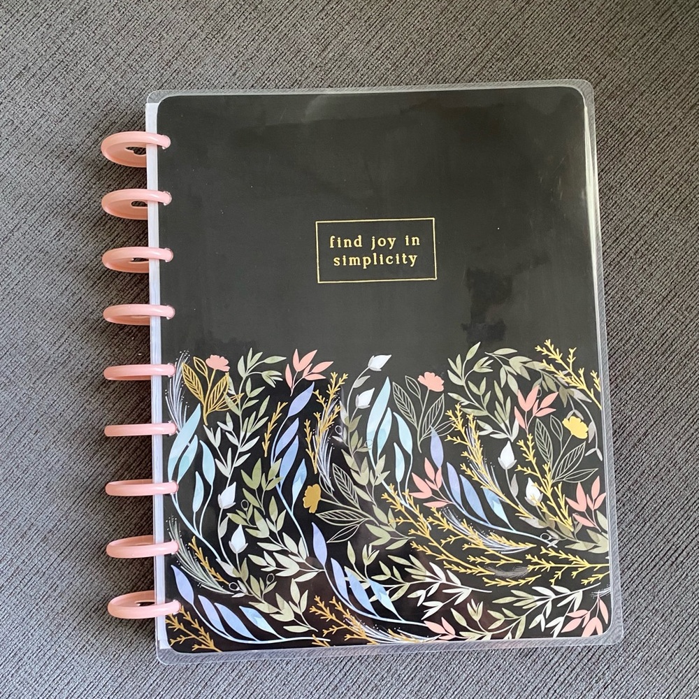 Happy Planner Homebody, undated planner, monthly layout